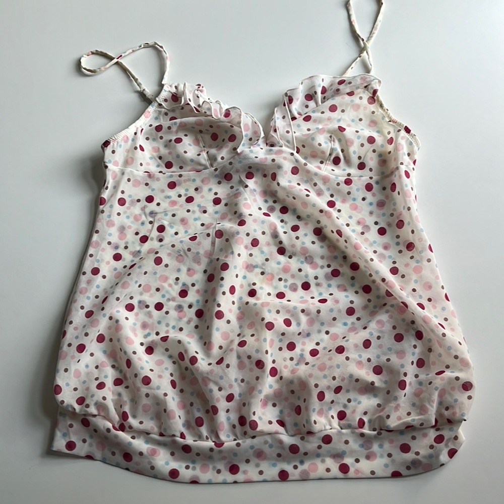 Etam Paris Polk a dot Cami